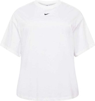 Nike Dames Kleine Logo Plus T-shirt (Wit)
