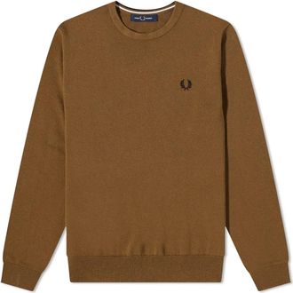 Fred Perry Heren, Truien, Bruin, Maat: L Katoen