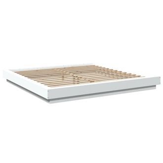 Berkfield Home Modern Bed Frame without Mattress White 180x200 cm Super King