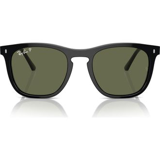 Ray-Ban 53mm Polarized Square Sunglasses in Black at Nordstrom