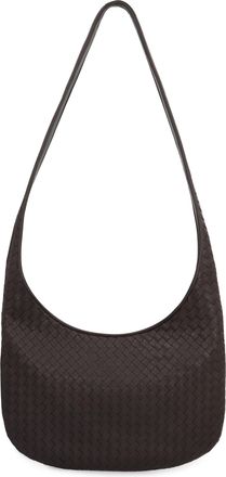 Bottega Veneta Mens Leather Crossbody Bag Brown Lamb Messenger