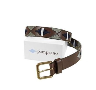 Pampeano Tornado Belt in Brown/navy/white/grey at Nordstrom, Size 36
