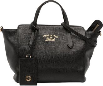 Gucci Pre-owned Gucci Mini Leather Swing Satchel Ladies 368827 498879