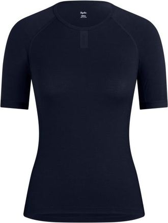 Rapha Merino Base Layer Short Sleeve Merinounterwäsche für Damen | blau