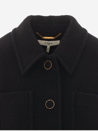 Chlo&eacute; Womens Blazer Aries Wool Black Jacket