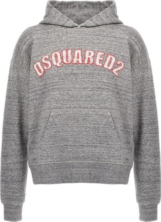 Dsquared2 NYC Fit Hoodie - Heren - Hoodies - Grijs - XL - Katoen - Hoodies & sweatvesten