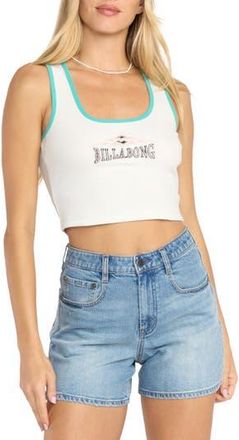 Billabong Wave Out Crop Graphic Tank in Light Grey at Nordstrom Rack, Size Medium