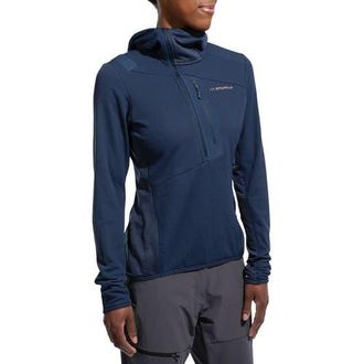 La Sportiva Big Wall Pullover Hoodie - Womens in Night Sky/savana at Nordstrom, Size Medium