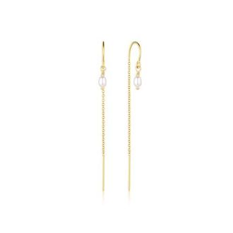 Set & Stones Madeline Pearl Threaders in Gold at Nordstrom