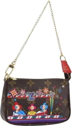 Louis Vuitton Pre-owned Mini Bags, female, Brown, Size: ONE SIZE Pre-owned Monogram Pouch