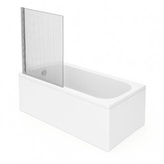 Villeroy & Boch Ba&ntilde;era Recta Villeroy & Boch Oberon Quaryl 170 X 75 Cm + Mampara Izquierda Aurys Raywall Cromada