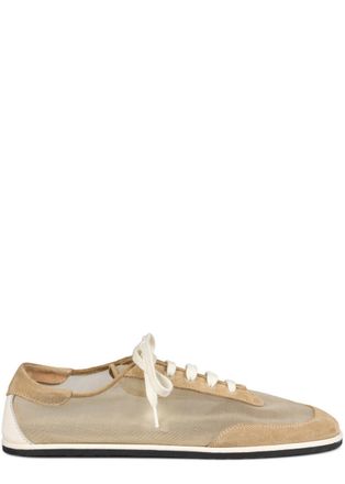 Dear Frances Mesh and Suede Sneakers - Beige - 37 (IT37 / UK4)