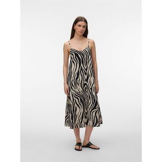Vero Moda Bedrukte, lange jurk met schouderbandjes
