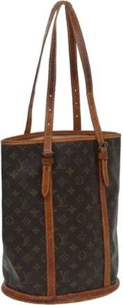 Louis Vuitton Pre-owned Bucket Bags, female, Brown, Size: ONE SIZE Pre-owned Vintage Canvas Bucket Bag