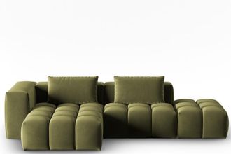 CXL by Christian Lacroix 4-Sitzer Designer Ecksofa Lorella mit Eckteil links - Samtbezug