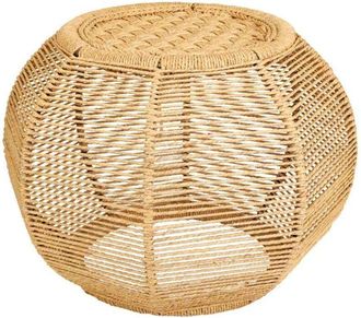 Wanderlust Deco Wanderlust Deco - Taburete De Cuerda Trenzada 30x45x30