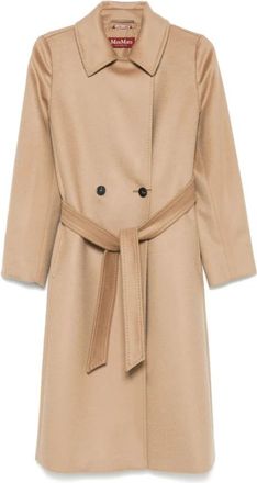 Max Mara Elegant Coat Bcollag 587 006 - Dames - Jas met riem - Beige - 3XS - Jassen