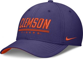 Nike Clemson Sideline Rise Nike Mens Dri-FIT College Hat in Purple | NC0308DFCLN-559