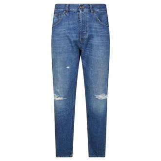 Dondup Slim-fit Jeans, male, Blue, Size: W34 Jeans Carrot Slim Dian SW Rotture