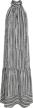 Karl Lagerfeld Gestreept katoenen maxi-jurk - Dames - Maxi kleedjes - Veelkleurig - XS - Katoen - Kleedjes
