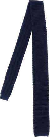 Brunello Cucinelli Blue Knit Solid Tie