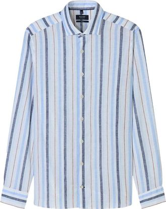 Olymp Olymp, Heren, Overhemden, Blauw, Maat: 2XL