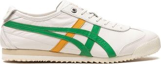 Onitsuka Tiger Mexico 66 Cream/Cilantro Green/Yellow sneakers - men - Rubber/Fabric/Calf Leather - 25.5 - Neutrals
