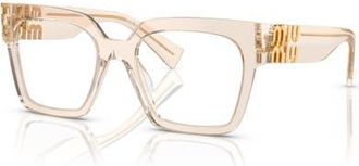 Miu Miu 52mm Square optical glasses in Brown at Nordstrom