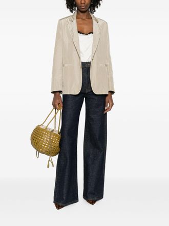 Forte_Forte Single-Breasted Linen Blazer - Cream