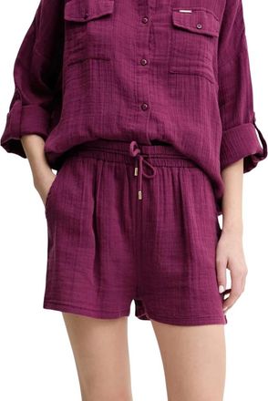 Melissa Odabash Abbie Shorts - Dames - Bermuda - Paars - XL - Katoen - Korte Broeken