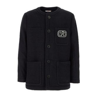 Valentino Garavani Giacca - male - Valentino Garavani - Light Jackets - Blue - M - Jackets