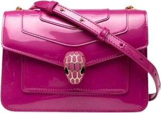 Bulgari Pre-owned Cross Body Bags, female, Pink, Size: ONE SIZE Pre-owned Leather shoulder-bags