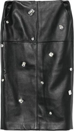 DAVID KOMA Gonna con strass - Nero