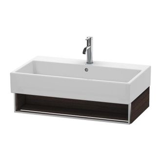 Duravit Mueble De Pared Duravit Vero Air 58,4 X 43,1 Cm, 1 Compartimento Abierto, Para Vero Air 235080, Color (frente/cuerpo): Decoraci&oacute;n Casta&ntilde;o Oscuro - Va6