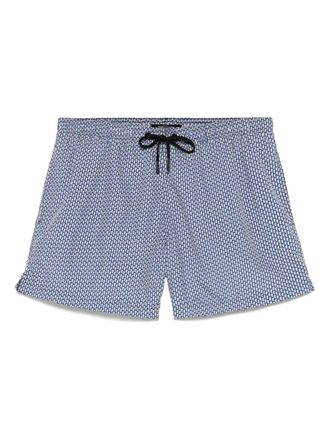 Tagliatore geometric-print swim shorts - men - Polyester - XXXL - Blue