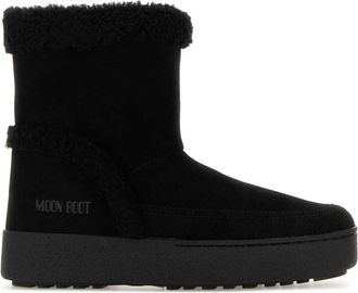 Moon Boot Moon Boot Black Suede L Track Tina Ankle Boots