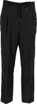 Saint Laurent Saint Laurent joggingbroek met taps toelopend trekkoord in zwarte wol
