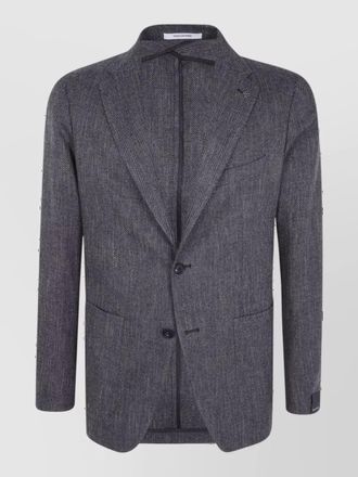 Tagliatore wool montecarlo single-breasted suit jacket