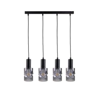 Netlighting Cross Bar Pendant Ceiling Light Black 60cm 4x E27