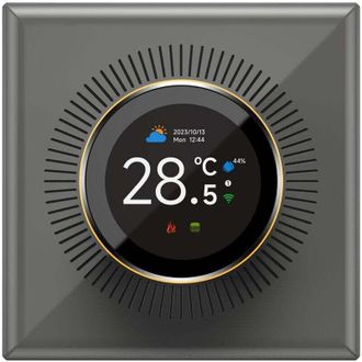 Elle Termostato Inteligente Tuya Para El Hogar, Pantalla De 1,32 Pulgadas, Controlador De Temperatura Wifi Con 7 Luces Ambientales, Calefacci&oacute;n El&eacute;ctrica P