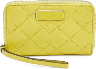 Marc Jacobs Portafoglio trapuntato in pelle - Giallo