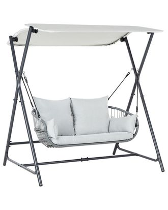 Beliani Columpio Metal Gris claro