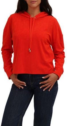 Cyrus Terry Drawstring Hoodie in Flame at Nordstrom Rack, Size X-Large