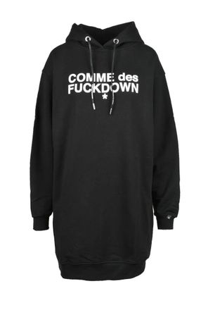 Comme des Fuckdown Black Cotton Sweatshirt