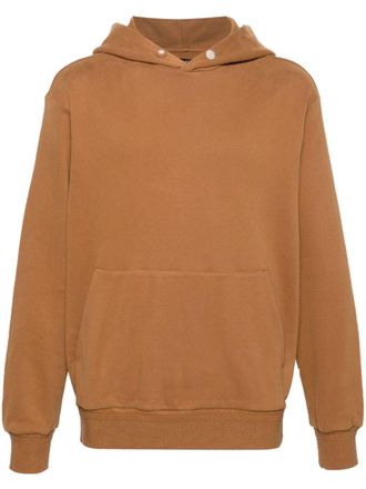 Ermenegildo Zegna drop-shoulder jersey hoodie - Brown