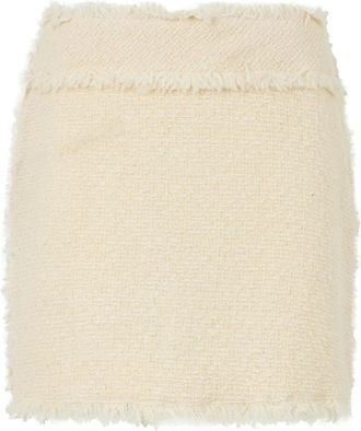 Alberta Ferretti Korte Rok - Dames - Korte rokken - Beige - S - Wol - Rokken