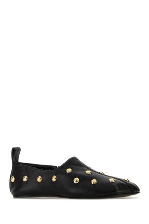 Chlo&eacute; Black Flat Shoes
