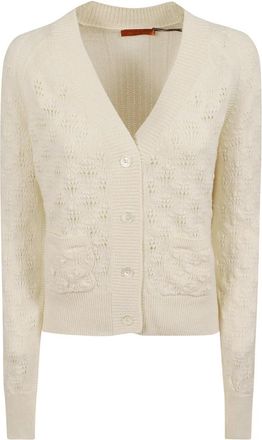 Ermanno Scervino Cardigan - Dames - Vesten - Wit - S - Truien & Vesten