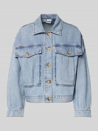 Vero Moda Cropped Jeansjacke aus reiner Baumwolle Modell SILKA in Jeansblau, Gr&ouml;&szlig;e XS