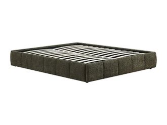 Vente-Unique Canap&eacute; abatible 180 x 200 cm en tela boucl&eacute; - Verde - NULOX de YSM&Eacute;E